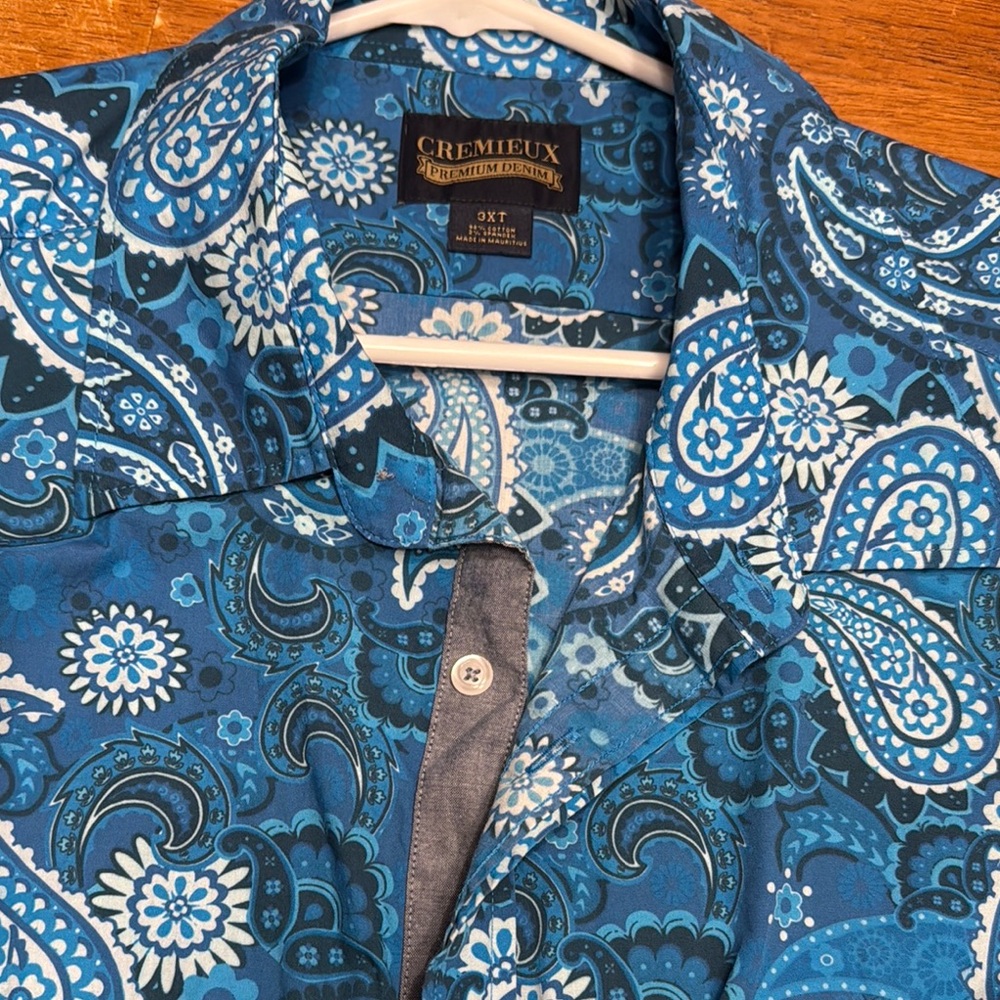 Daniel Cremieux 3XT Blue Paisley Men's Jacket